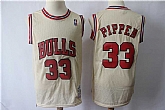 Bulls 33 Scottie Pippen Cream Hardwood Classics Stitched NBA Jersey,baseball caps,new era cap wholesale,wholesale hats